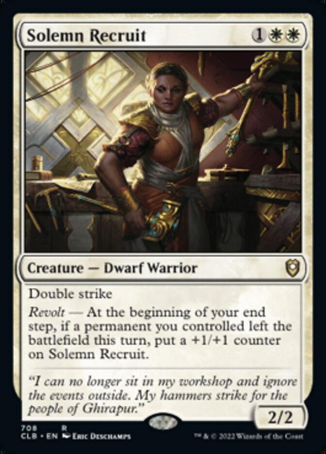 Solemn Recruit [Commander Legends: Battle for Baldur's Gate] | Boutique FDB TCG