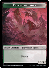 Warrior // Phyrexian Hydra (11) Double-Sided Token [March of the Machine Tokens] | Boutique FDB TCG