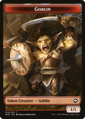 Clue // Goblin Double-Sided Token [Dungeons & Dragons: Adventures in the Forgotten Realms Commander Tokens] | Boutique FDB TCG