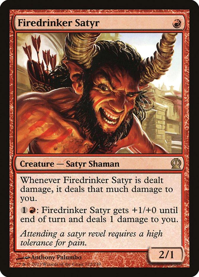 Firedrinker Satyr [Theros] | Boutique FDB TCG