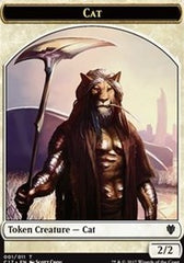 Cat // Cat Warrior Double-Sided Token [Commander 2017 Tokens] | Boutique FDB TCG