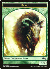 Beast // Beast Double-Sided Token [Unstable Tokens] | Boutique FDB TCG