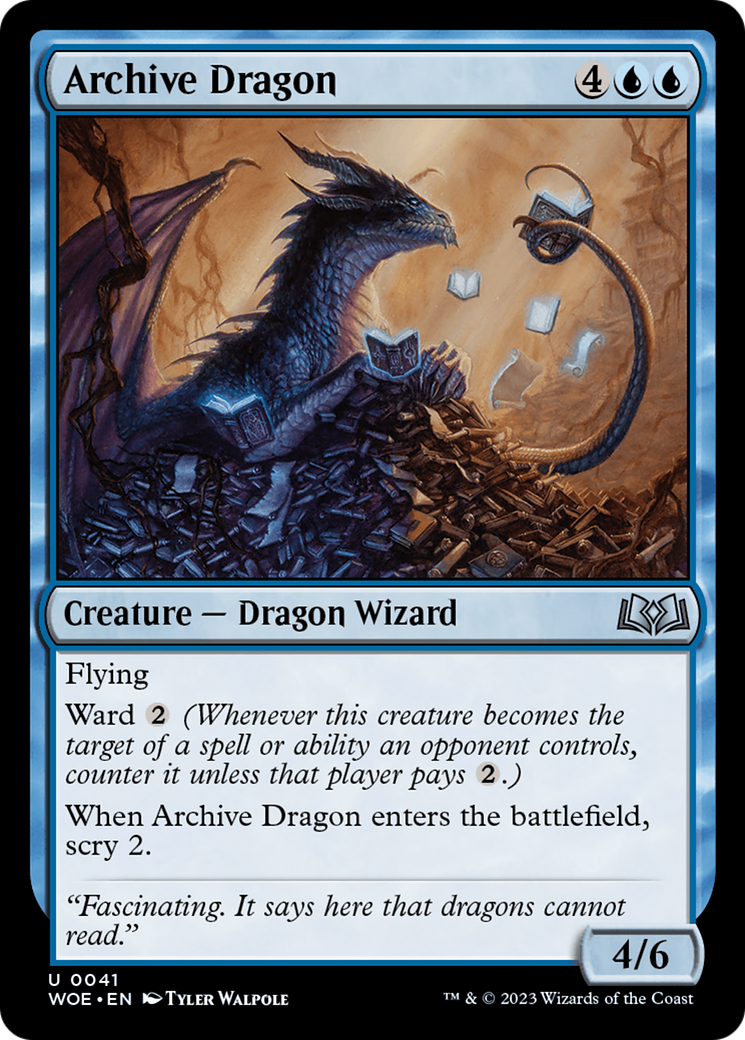 Archive Dragon [Wilds of Eldraine] | Boutique FDB TCG