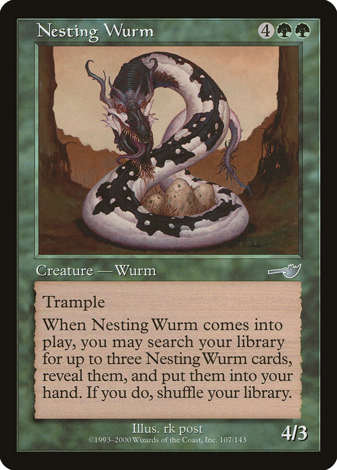 Nesting Wurm [Nemesis] | Boutique FDB TCG