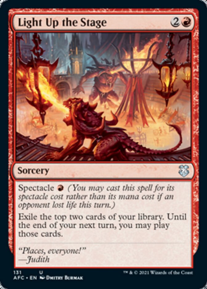 Light Up the Stage [Dungeons & Dragons: Adventures in the Forgotten Realms Commander] | Boutique FDB TCG