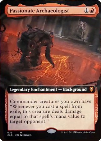 Passionate Archaeologist (Extended Art) [Commander Legends: Battle for Baldur's Gate] | Boutique FDB TCG