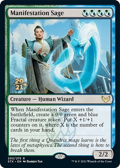 Manifestation Sage [Strixhaven: School of Mages Prerelease Promos] | Boutique FDB TCG