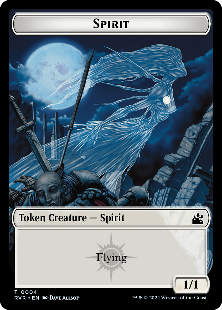 Saproling // Spirit (0004) Double-Sided Token [Ravnica Remastered Tokens] | Boutique FDB TCG