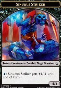 Sinuous Striker // Zombie Double-Sided Token [Hour of Devastation Tokens] | Boutique FDB TCG