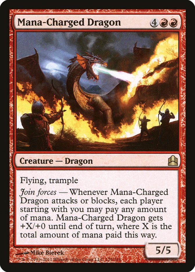 Mana-Charged Dragon [Commander 2011] | Boutique FDB TCG