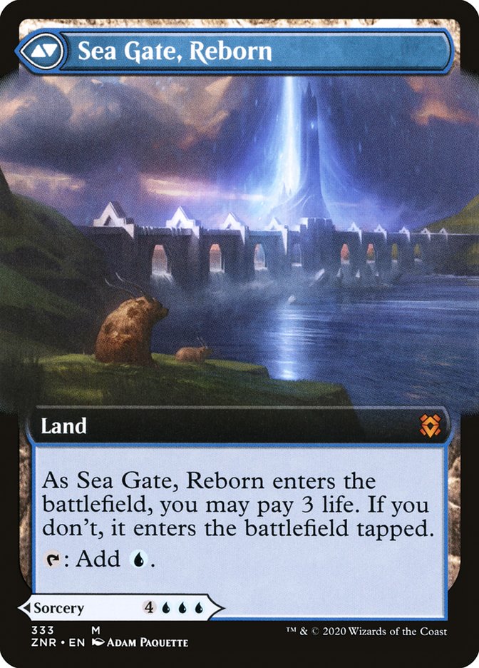 Sea Gate Restoration // Sea Gate, Reborn (Extended Art) [Zendikar Rising] | Boutique FDB TCG