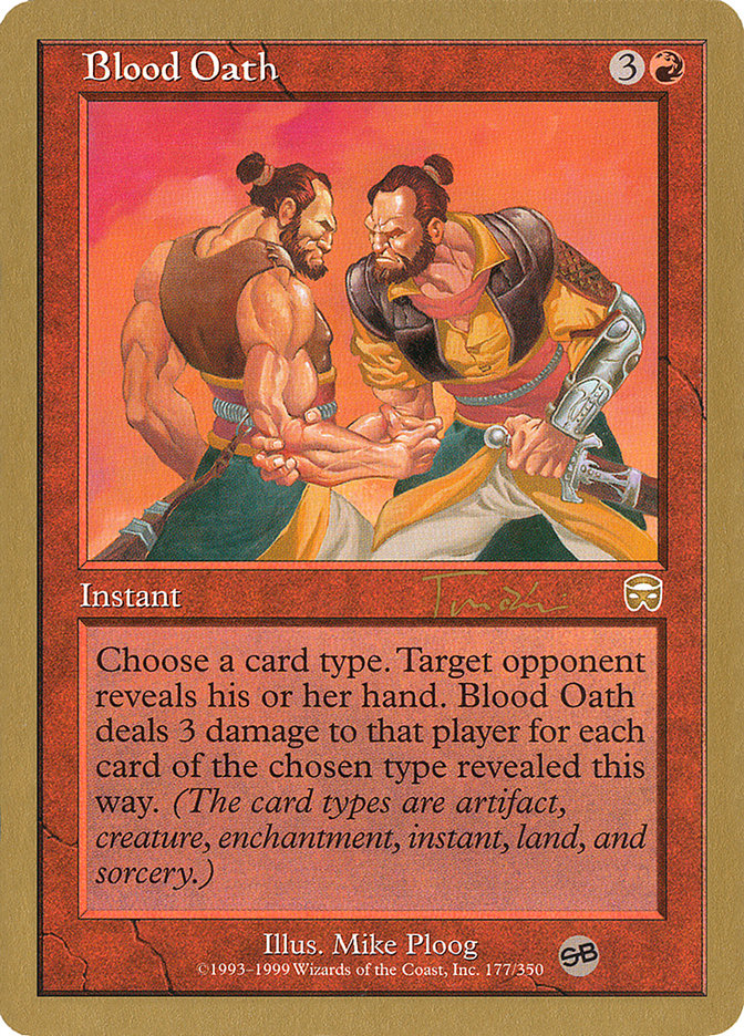 Blood Oath (Jan Tomcani) (SB) [World Championship Decks 2001] | Boutique FDB TCG