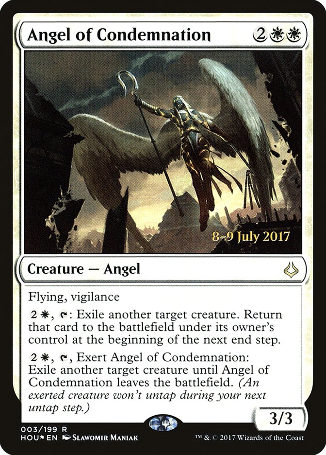 Angel of Condemnation [Hour of Devastation Prerelease Promos] | Boutique FDB TCG