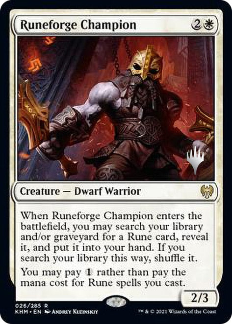 Runeforge Champion (Promo Pack) [Kaldheim Promos] | Boutique FDB TCG