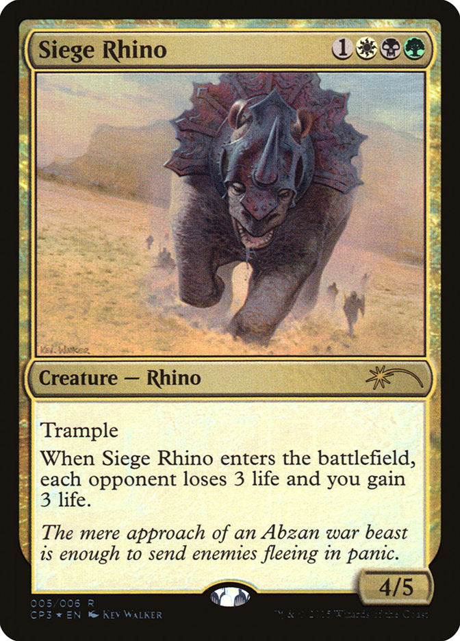 Siege Rhino [Magic Origins Clash Pack] | Boutique FDB TCG