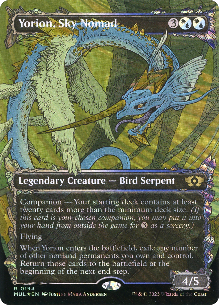 Yorion, Sky Nomad (Halo Foil) [Multiverse Legends] | Boutique FDB TCG