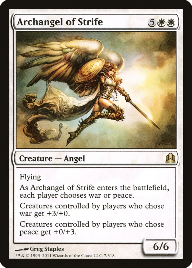 Archangel of Strife [Commander 2011] | Boutique FDB TCG