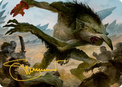 Troll Art Card (Gold-Stamped Signature) [Dungeons & Dragons: Adventures in the Forgotten Realms Art Series] | Boutique FDB TCG