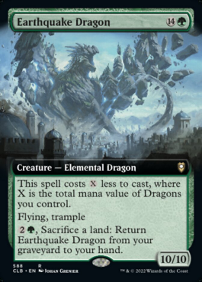 Earthquake Dragon (Extended Art) [Commander Legends: Battle for Baldur's Gate] | Boutique FDB TCG