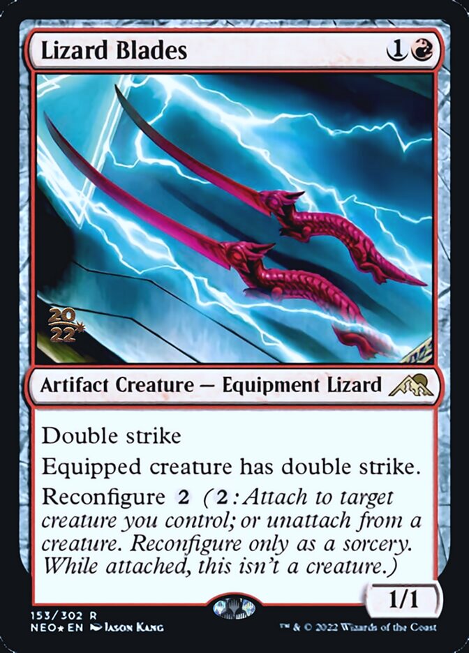 Lizard Blades [Kamigawa: Neon Dynasty Prerelease Promos] | Boutique FDB TCG