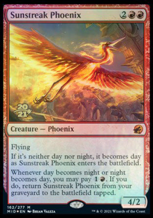 Sunstreak Phoenix [Innistrad: Midnight Hunt Prerelease Promos] | Boutique FDB TCG