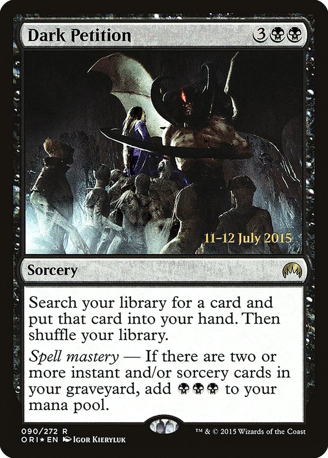 Dark Petition [Magic Origins Prerelease Promos] | Boutique FDB TCG