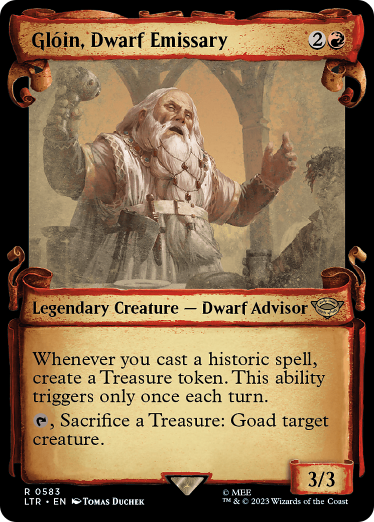 Gloin, Dwarf Emissary [The Lord of the Rings: Tales of Middle-Earth Showcase Scrolls] | Boutique FDB TCG