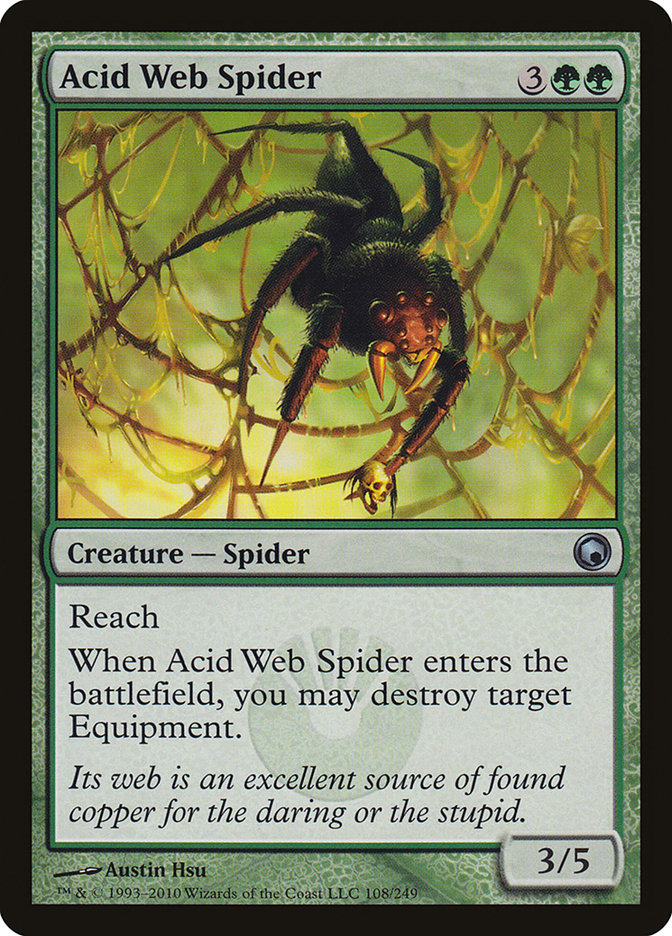 Acid Web Spider [Scars of Mirrodin] | Boutique FDB TCG