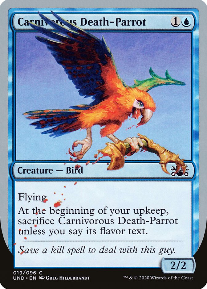 Carnivorous Death-Parrot [Unsanctioned] | Boutique FDB TCG
