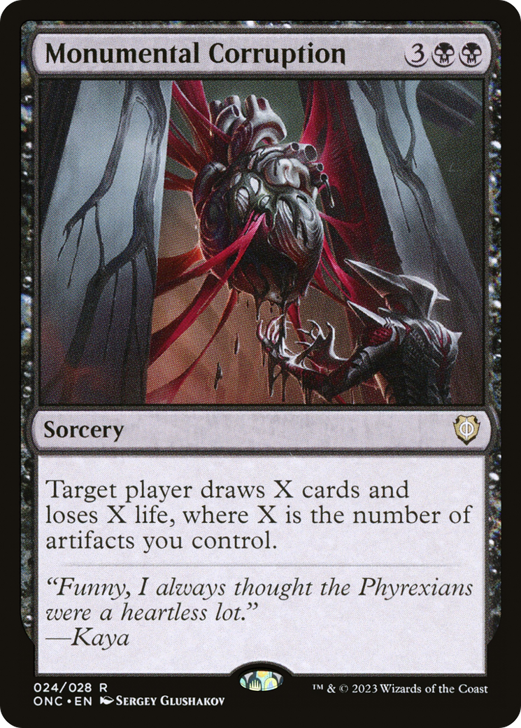 Monumental Corruption [Phyrexia: All Will Be One Commander] | Boutique FDB TCG