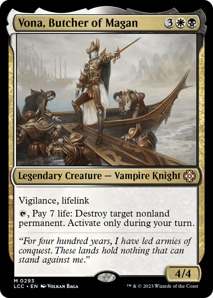 Vona, Butcher of Magan [The Lost Caverns of Ixalan Commander] | Boutique FDB TCG