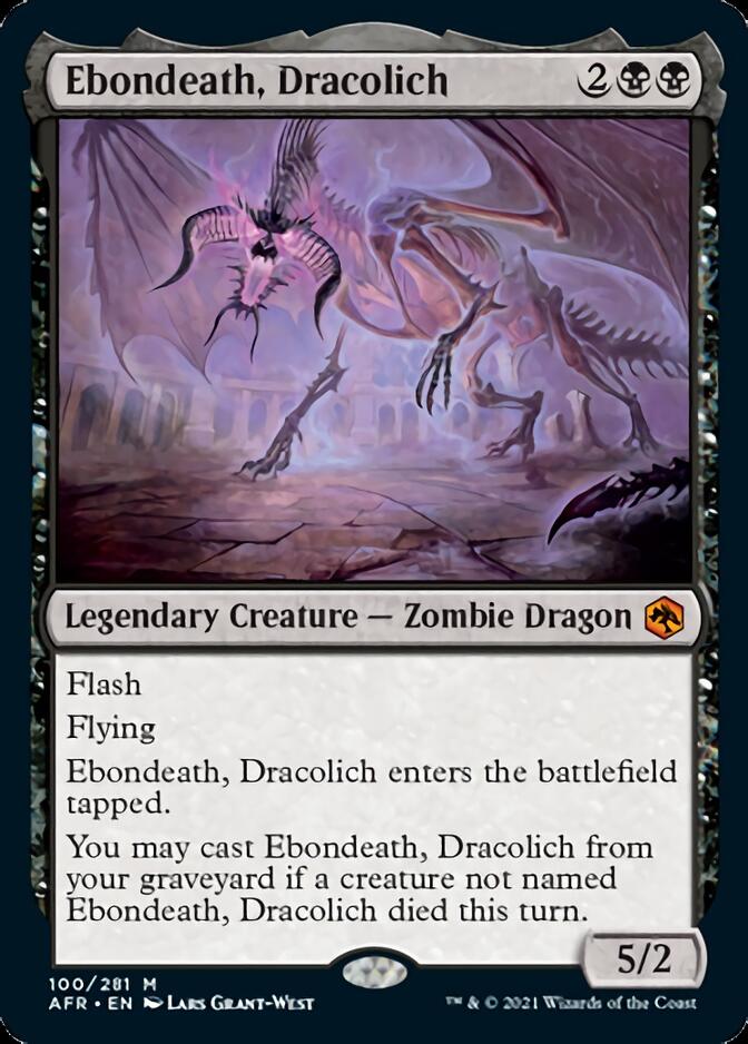 Ebondeath, Dracolich [Dungeons & Dragons: Adventures in the Forgotten Realms] | Boutique FDB TCG