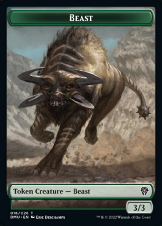 Saproling // Beast Double-Sided Token [Dominaria United Tokens] | Boutique FDB TCG