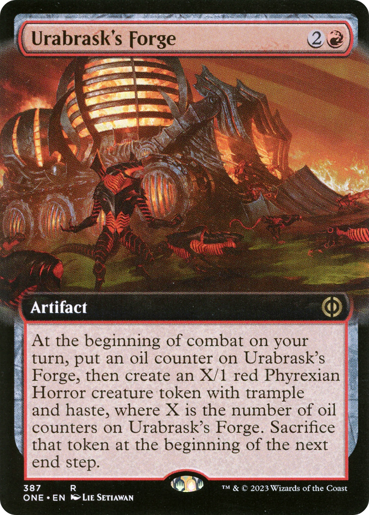 Urabrask's Forge (Extended Art) [Phyrexia: All Will Be One] | Boutique FDB TCG