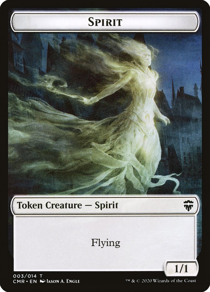 Angel // Spirit Double-Sided Token [Commander Legends Tokens] | Boutique FDB TCG