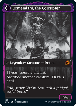 Jerren, Corrupted Bishop // Ormendahl, the Corrupted [Innistrad: Double Feature] | Boutique FDB TCG