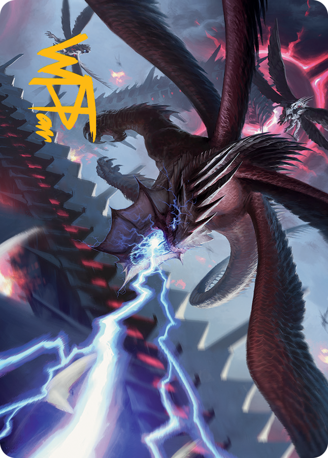 Defiant Thundermaw Art Card (Gold-Stamped Signature) [March of the Machine Art Series] | Boutique FDB TCG