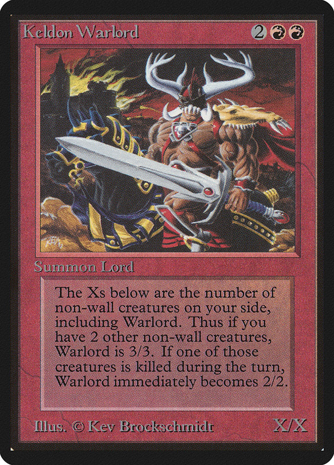 Keldon Warlord [Beta Edition] | Boutique FDB TCG