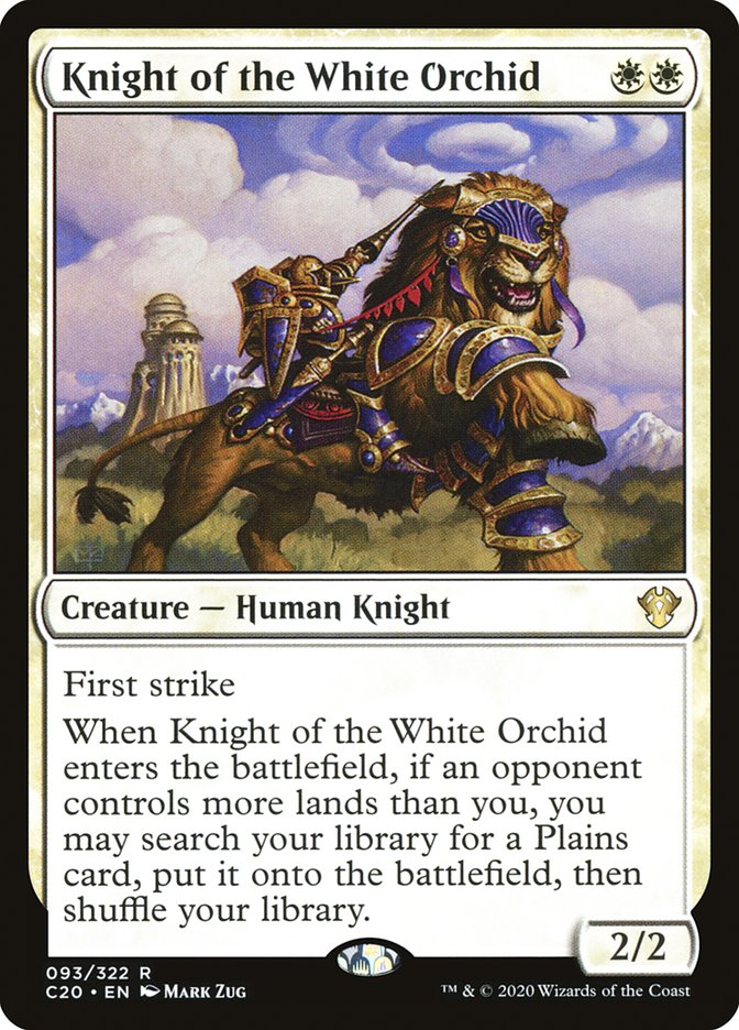 Knight of the White Orchid [Commander 2020] | Boutique FDB TCG