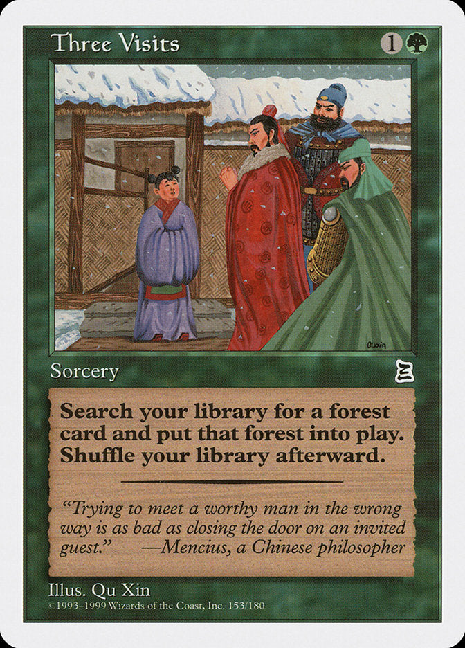 Three Visits [Portal Three Kingdoms] | Boutique FDB TCG