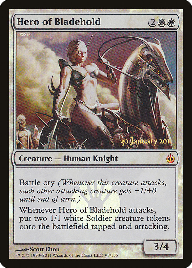 Hero of Bladehold [Mirrodin Besieged Prerelease Promos] | Boutique FDB TCG