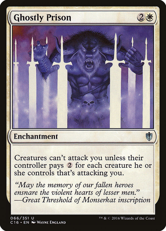 Ghostly Prison [Commander 2016] | Boutique FDB TCG