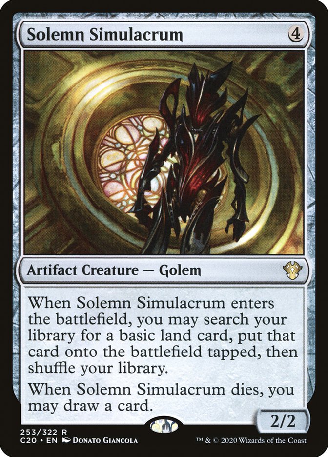 Solemn Simulacrum [Commander 2020] | Boutique FDB TCG