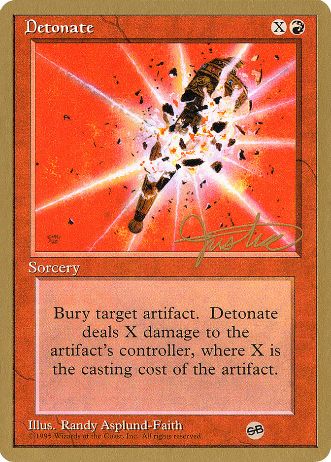 Detonate (Mark Justice) (SB) [Pro Tour Collector Set] | Boutique FDB TCG