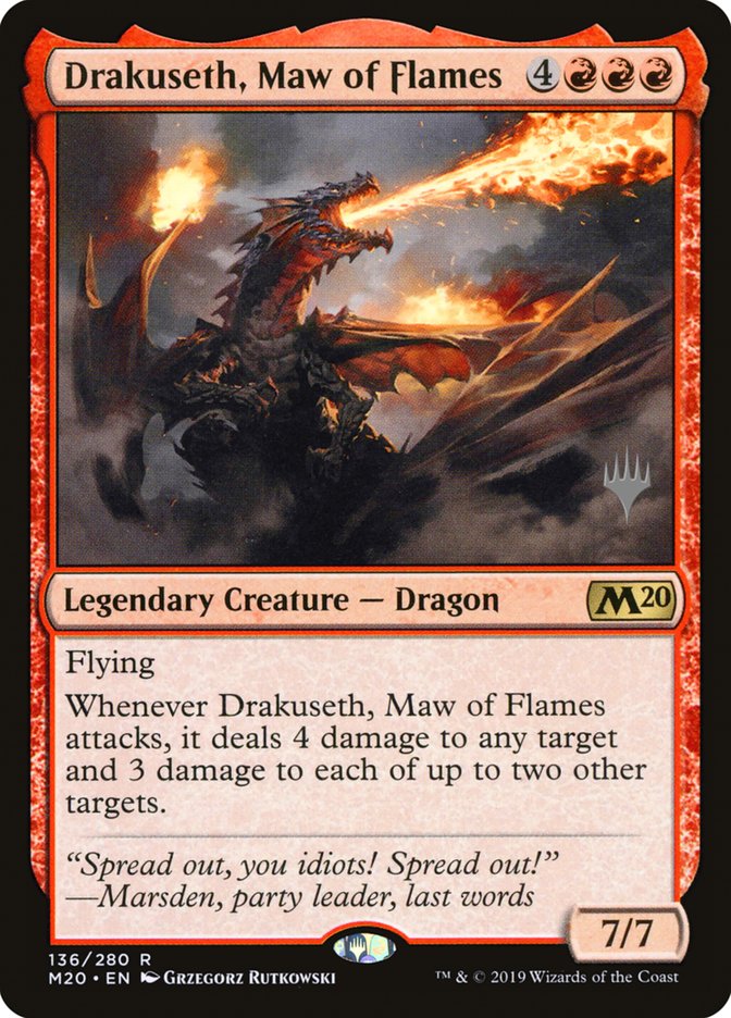 Drakuseth, Maw of Flames (Promo Pack) [Core Set 2020 Promos] | Boutique FDB TCG