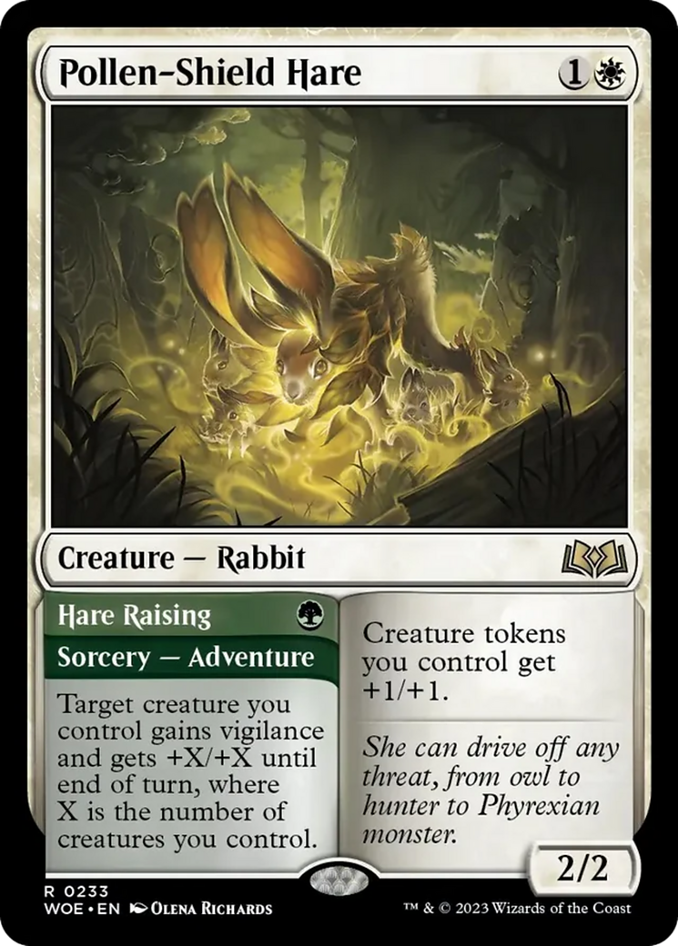 Pollen-Shield Hare // Hare Raising [Wilds of Eldraine] | Boutique FDB TCG