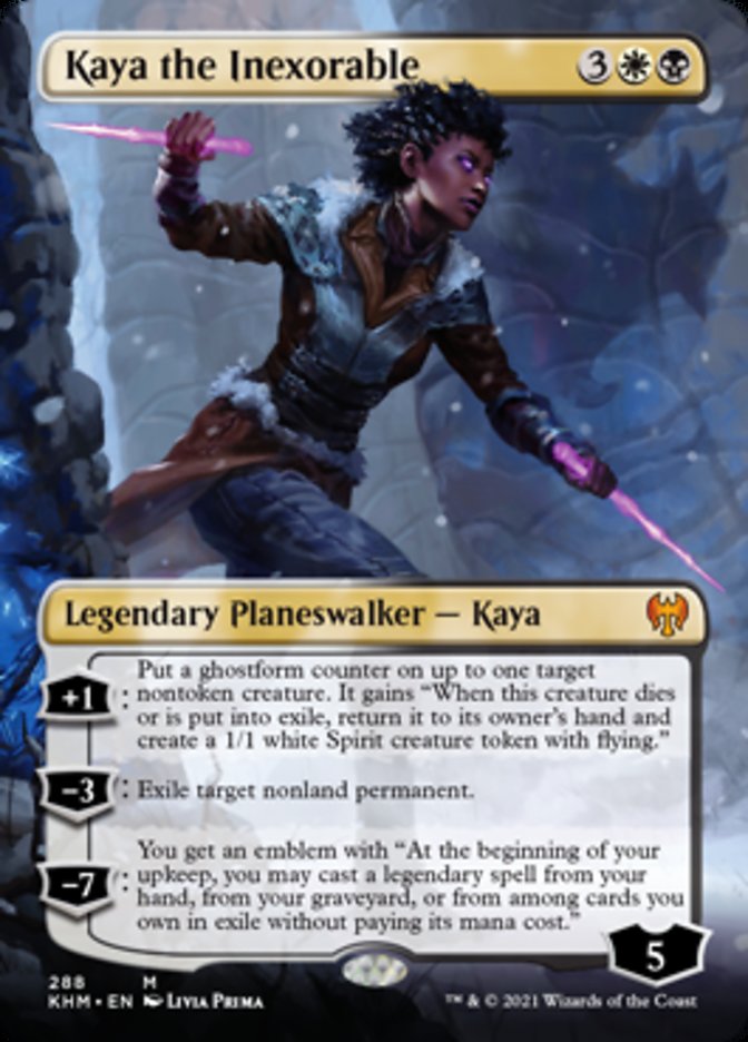 Kaya the Inexorable (Borderless) [Kaldheim] | Boutique FDB TCG