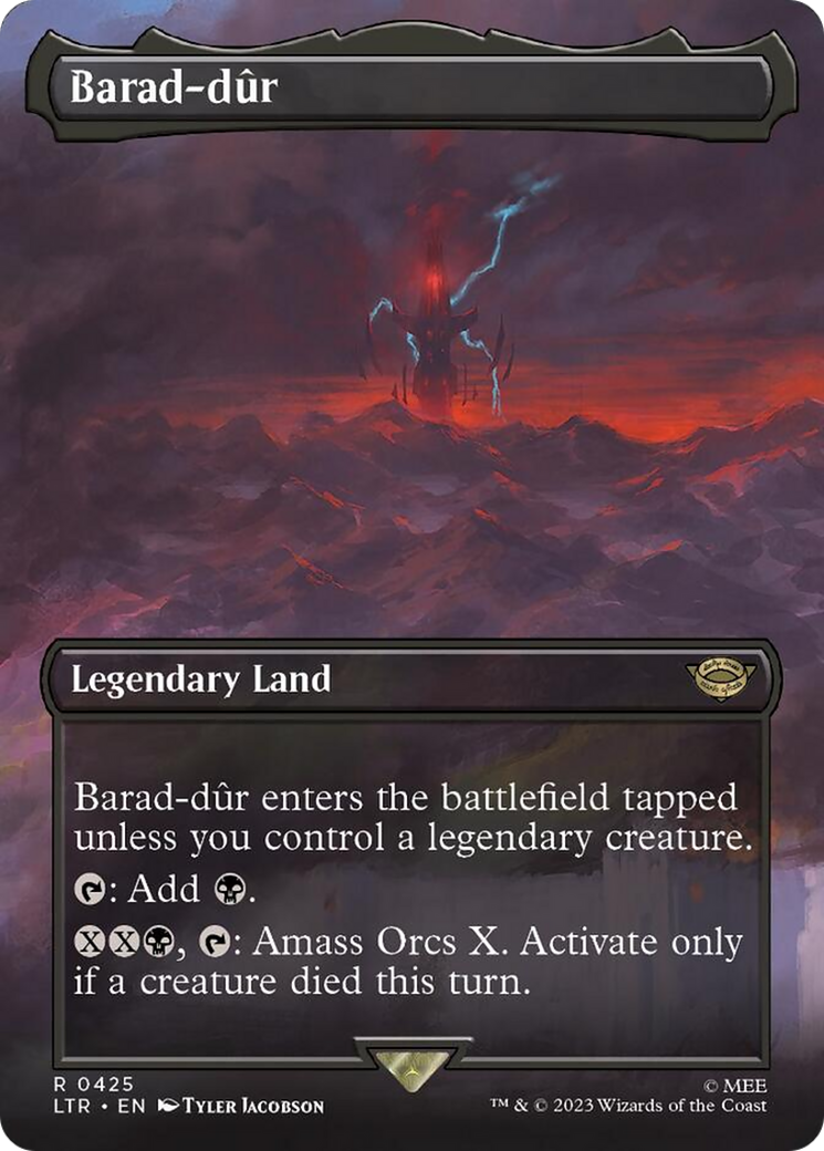 Barad-dur (Borderless Alternate Art) (425) [The Lord of the Rings: Tales of Middle-Earth] | Boutique FDB TCG