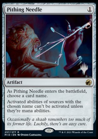 Pithing Needle (Promo Pack) [Innistrad: Midnight Hunt Promos] | Boutique FDB TCG