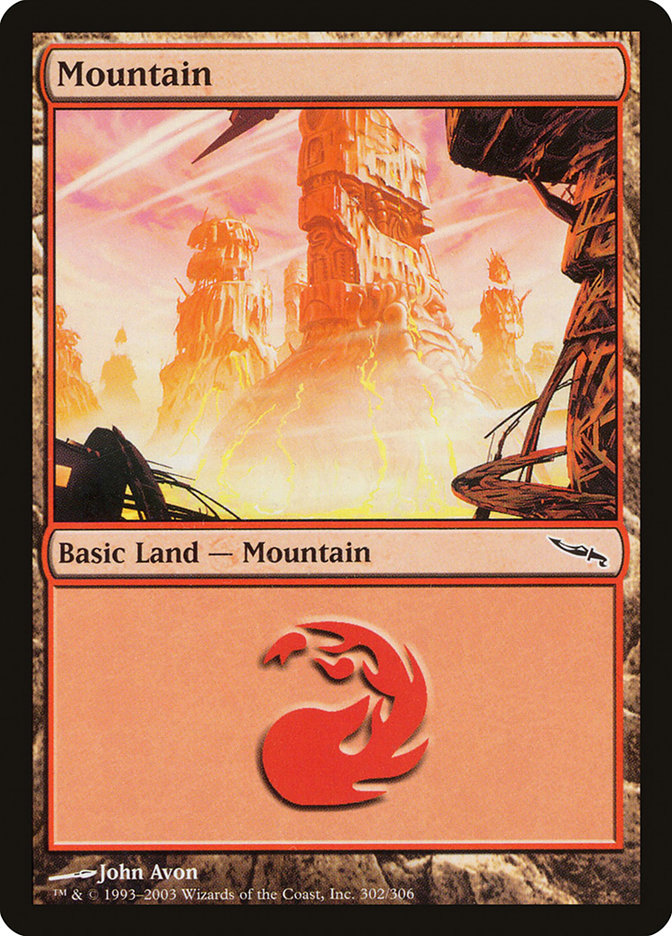 Mountain (302) [Mirrodin] | Boutique FDB TCG